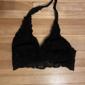 VS PINK black halter bralette